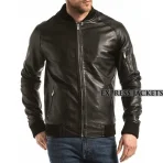 Black-Brown-Leather-Jacket