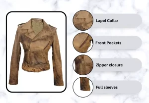 women-distressed-brown-leather-jacket