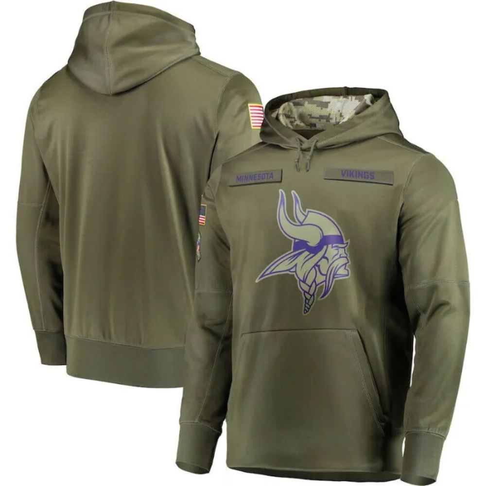 Minnesota Vikings Salute To Service Hoodie