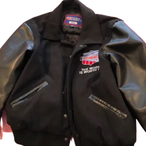 NCA Wool with Faux Leather Sleeves Varsity Jacket