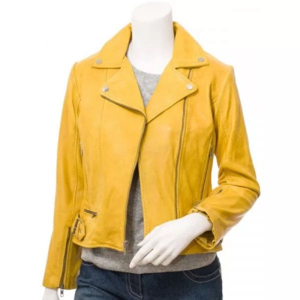 womens-yellow-leather-biker-leather-jacket