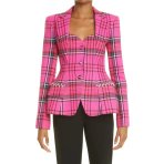 coco-jones-pink-plaid-jacket