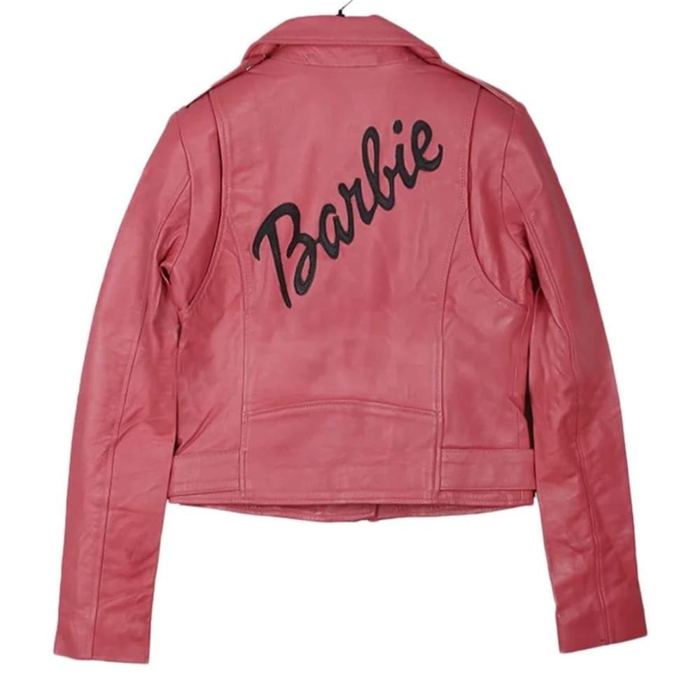 barbie-pink-leather-jacket