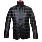 mens-black-classic-leather-blazer