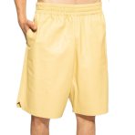 beige-leather-shorts