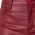 women-leather-flare-pants