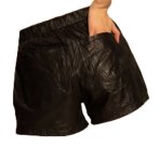 womens-leather-black-shorts