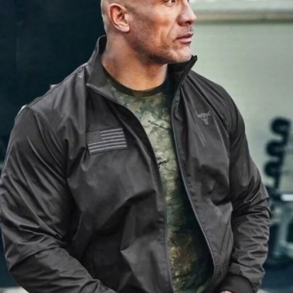 Rock x Freedom Dwayne Johnson Bomber Jacket